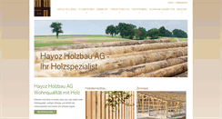 Desktop Screenshot of hayoz-holzbau.ch